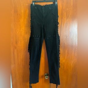 I.Am.Gia Black Holly Lace Up Side Pants